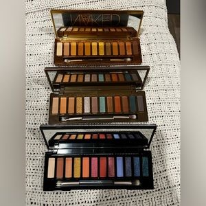 Three brand new naked decay eyeshadow pallets